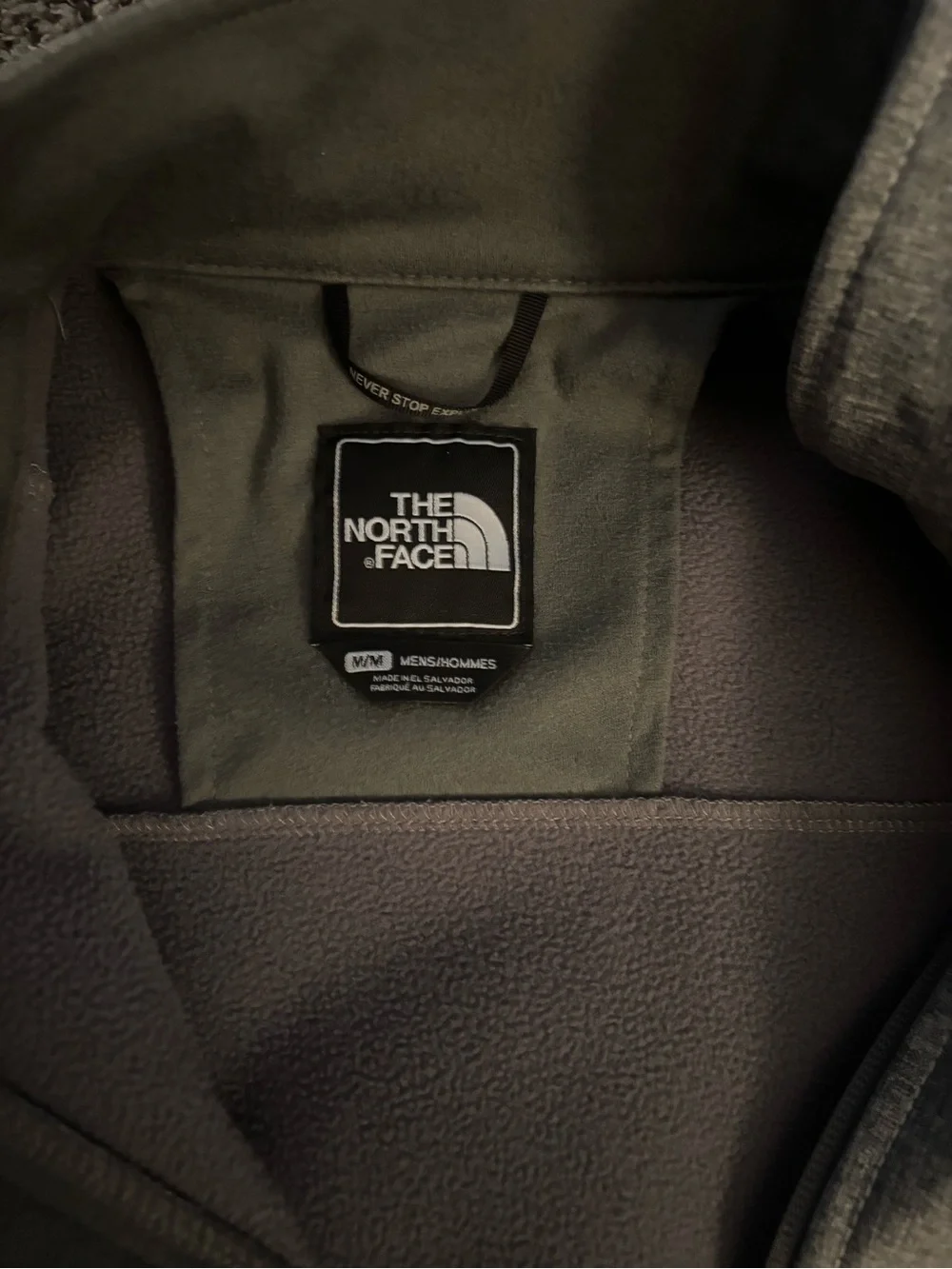 The North Face Men's Heather Gray Lightweight Softshell Jacket